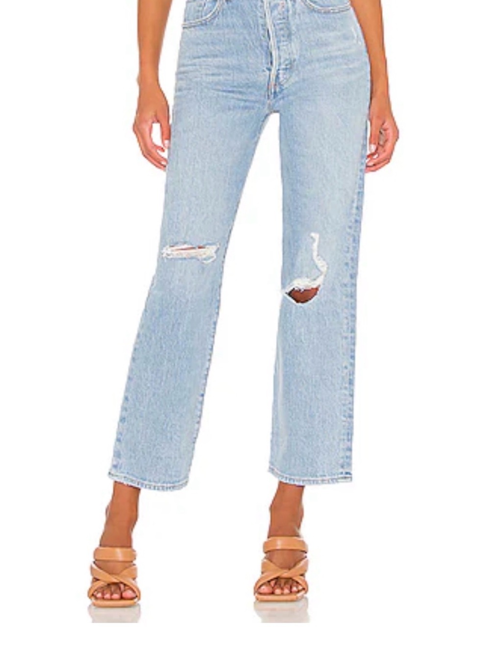 Levi’s Ribcage Straight Ankle Color Jazz Time Size 27